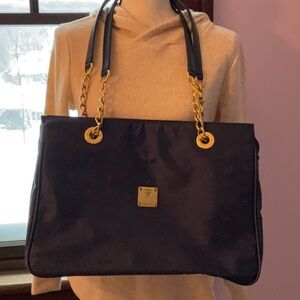 MCM RARE MIDNIGHT BLUE SHOULDER BAG
